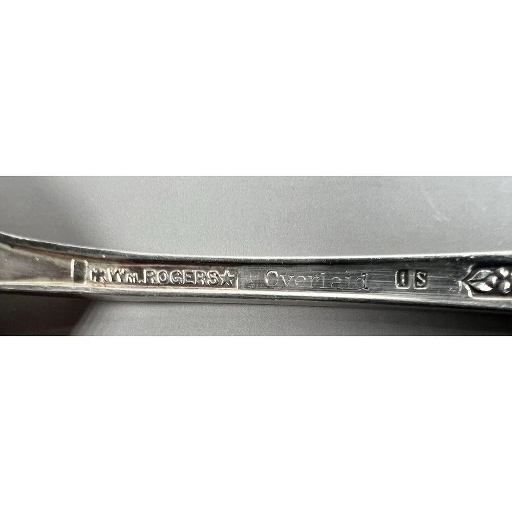 SILVERWARE Wm ROGERS PRISCILLA ~ LADY ANN ~ Lot of (8) TEASPOONS 6 1/8